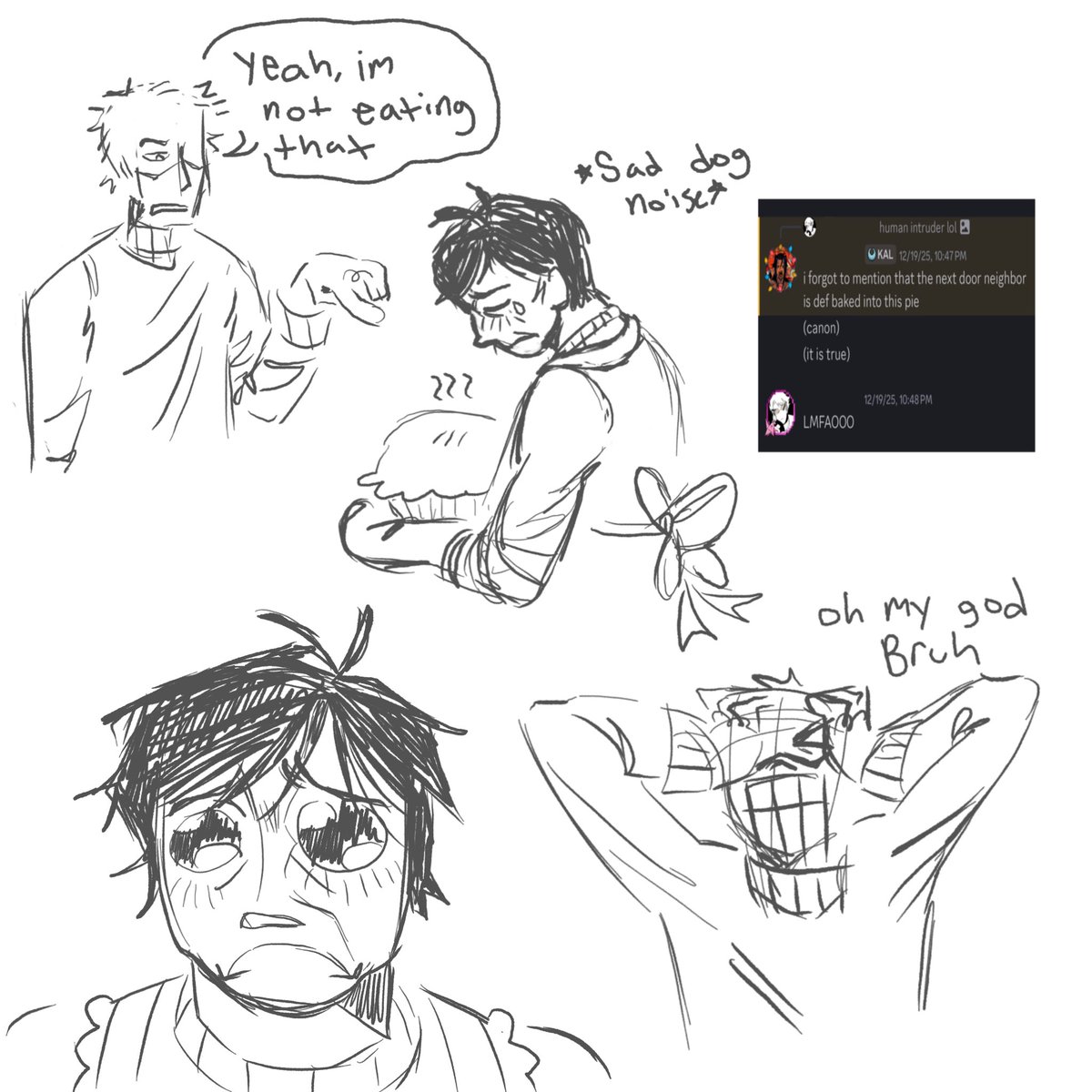 SubcriticalMax's tweet image. +Bonus #Ninah #noimnotahuman #palegun