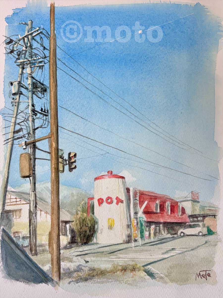 トウマページ　水彩画 今年描いた作品を振り返ります♪ 『 POT 』 再掲 透明水彩、ランプ