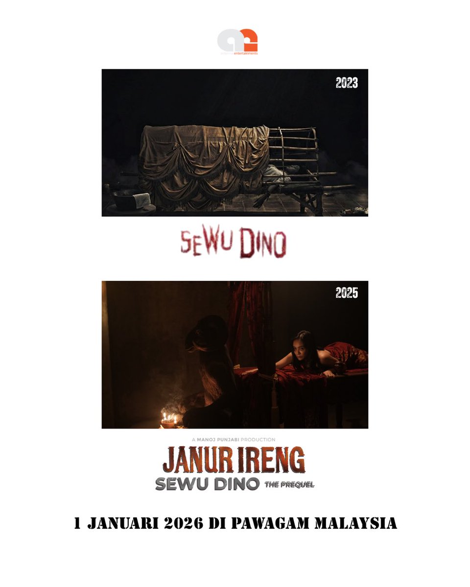ANTENNAETS's tweet image. 6 Tahun sebelum SEWU DINO, JANUR IRENG mula berkuasa!

Perang antara TRAH bermula 1 Januari 2026 di pawagam Malaysia.

#janurireng #simpleman #mdpictures #antennaentertainments