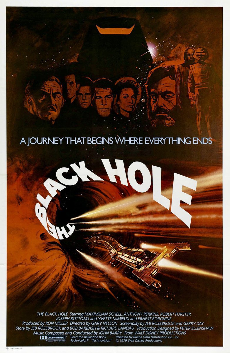 RetroNewsNow's tweet image. 🎬'The Black Hole,' the first feature film from Walt Disney Productions to receive a PG-rating, opened in U.S. theaters 46 years ago, December 21, 1979