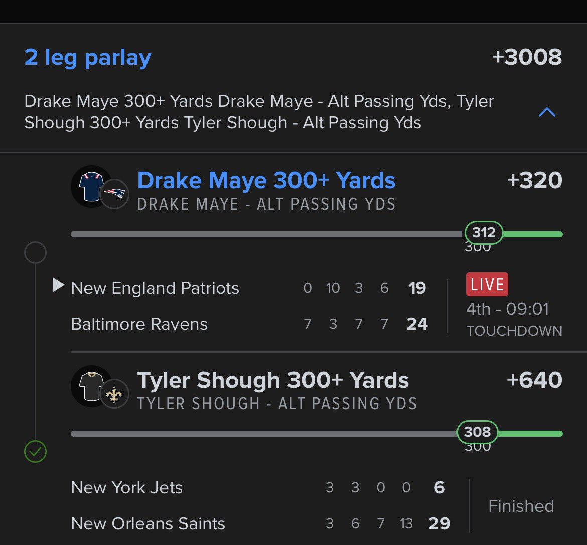 Sean_Jean0141's tweet photo. @BarstoolBigCat @hen_ease @PFTCommenter @Philly_Mays @PardonMyMeme 

Drake “Drake Maye” Maye and the Shoughster in the 300 club https://t.co/y8pQ5CGMDl