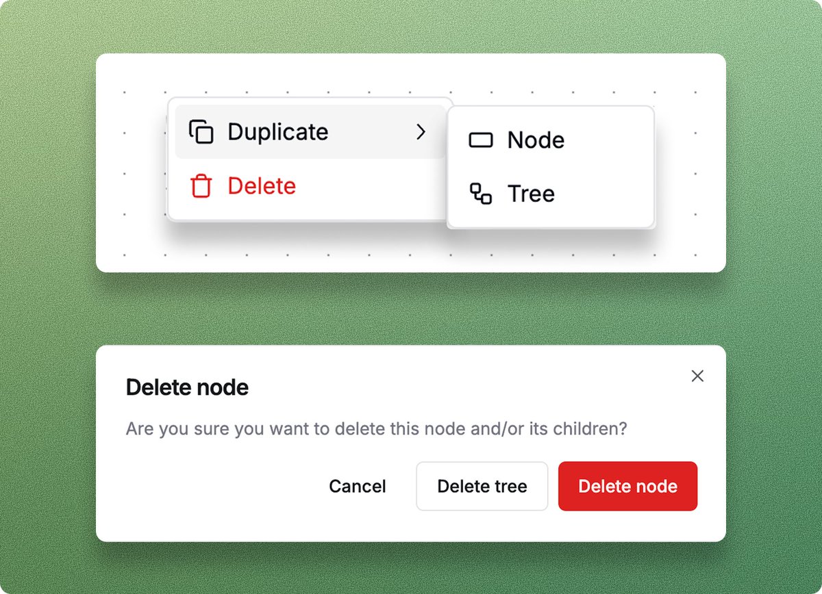 RavennaHQ's tweet photo. 💪 Workflow Builder Updates – Small improvement to make building and managing workflows easier. Duplicate or delete entire workflow trees. Plus, a new ‘Send Email’ action lets workflows trigger outbound emails directly with no external tools required. https://t.co/xJRAJIjKoh