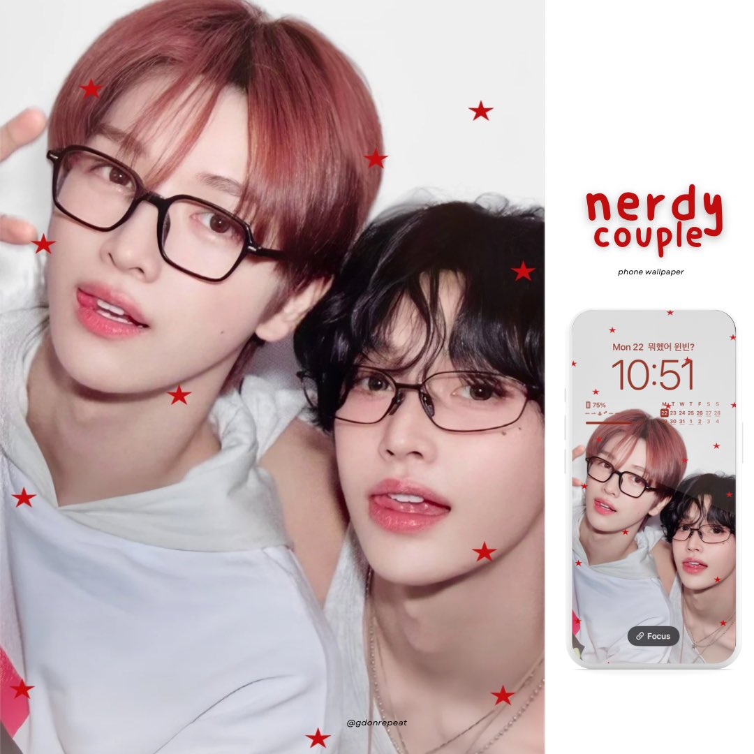 📲 nerdy couple ~ 🎈

phone wallpaper for #숑넨 #sunjeongz 
(pls bring w/ creds<3) ⏬
