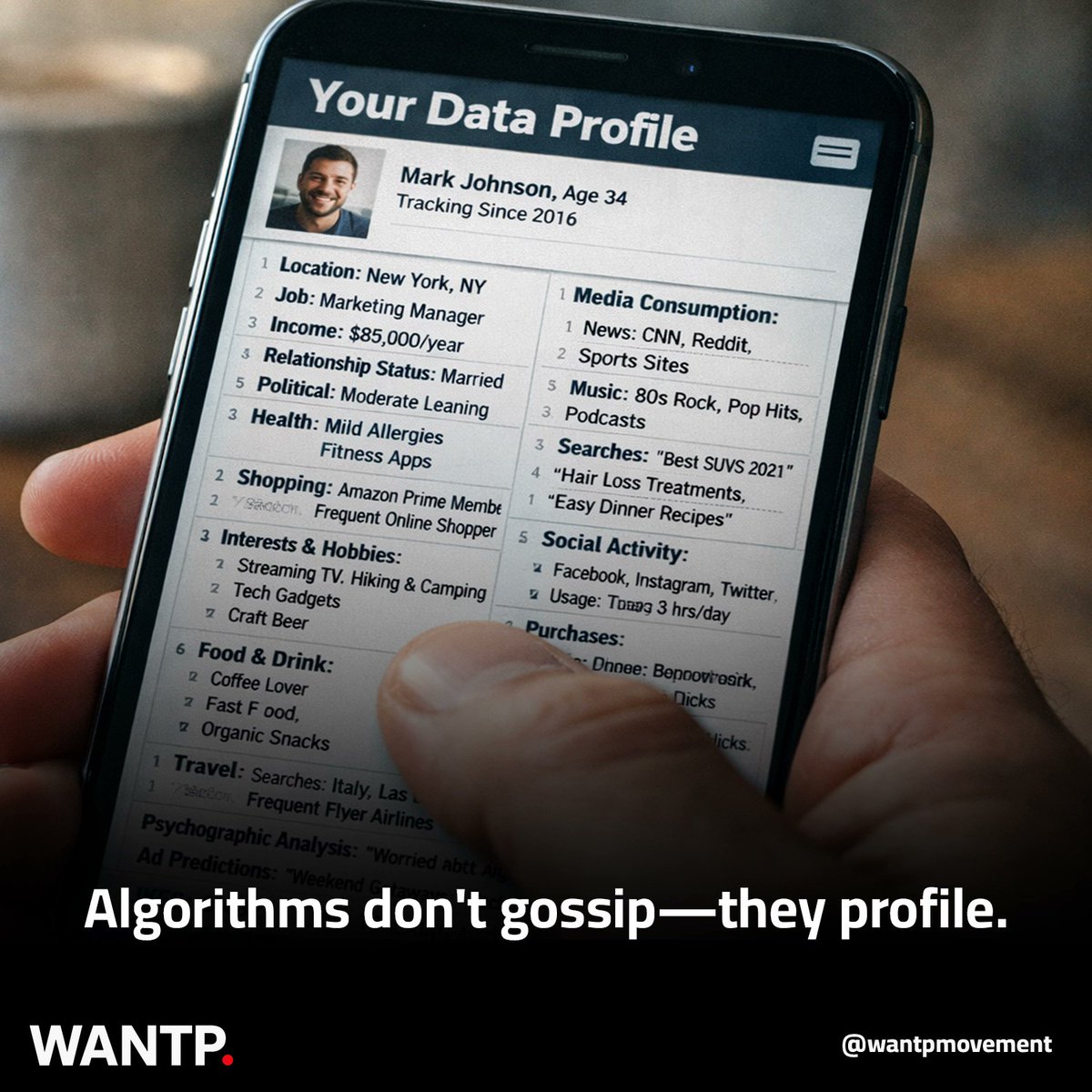 wantpmovement's tweet image. Algorithms don't gossip—they profile
#Algorithms #ai #PrimerPlanoCHV #Married2Med #RHOP #BaddiesUSA #WANTP #SNFonNBC #MMTLP