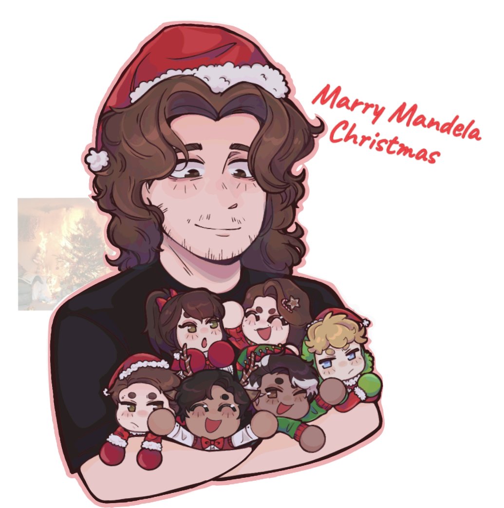 theSUS_boy's tweet photo. Merry crisis uhhh I had no idea what to draw 🎄🎁 
.
#TMC #mandelacatalogue #alexkister #Christmas https://t.co/4iJ4aFee2J