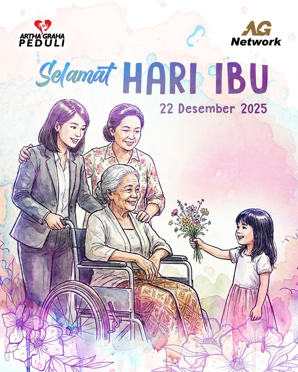agpeduli's tweet photo. Selamat Hari Ibu 🤍
Terima kasih untuk cinta yang tak pernah habis, doa yang tak pernah putus, dan pengorbanan yang tak pernah terhitung.
22 Desember 2025 🌷

#SelamatHariIbu #AGPeduli #ArthaGrahaPeduli https://t.co/GbPar0sqVt