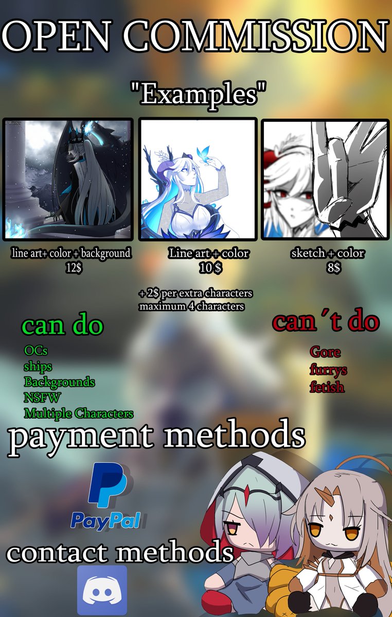 OPEN COMMISSIONS

discord : .ludok