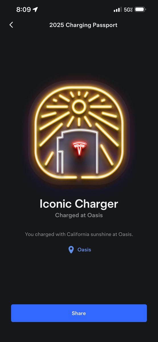 max_klimen's tweet photo. Too many steps, but I like new new Oasis Supercharger - it gives you a badge you completed the quest :) 
#Tesla https://t.co/4vkk1k7kMw