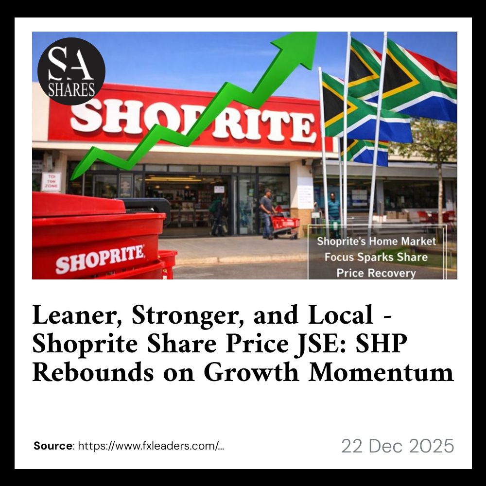 SA_Shares's tweet image. #ShopriteSHP #JSETrading #RetailGrowth

Learn more how you can profit from trading breaking news - sashares.co.za