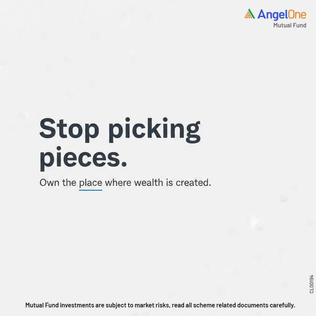 AngelOneMF's tweet photo. Wealth creation is driven by markets collectively, not by selecting individual winners.

#PassiveInvesting #IndexFund #ETF #MutualFund #NoGuessWork @AngelOne 
Mutual Fund Investments are subject to market risks, read all scheme related documents carefully. https://t.co/zN5nUK4QRl
