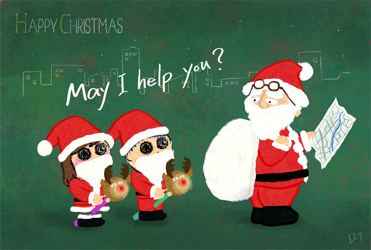 DotTak89's tweet photo. Even the world's best delivery guy gets lost sometimes! ๐
๐บ๏ธ Luckily, these tiny navigators are here to save Christmas.
#SantaClaus #Christmas2025 #CuteArt #XmasGifts #GiftIdeas #ChristmasVibes #HolidaySpirit #KawaiiArt #Illustration #SantaHelper #StockingStuffers #ArtForSale https://t.co/tWURAks3iL