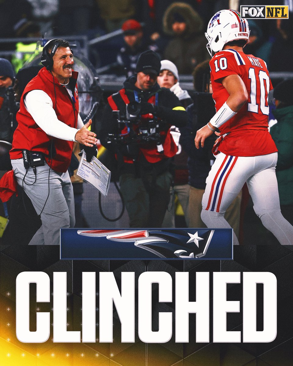 The <a href="/Patriots/">z - New England Patriots</a> are headed to the playoffs!! 🙌
