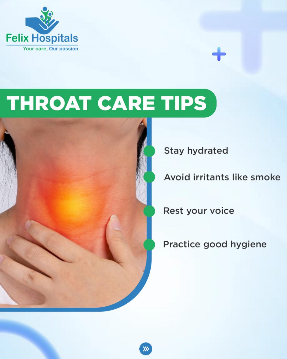 WellnessFelix's tweet photo. Your ears, nose, and throat work hard every day.
Protect them with proper care: avoid loud noise, stay hydrated, manage allergens, and practice good hygiene.
#ENTCare #EarHealth #NoseCare #ThroatHealth
#StayHydrated #AllergyManagement
#HealthyHabits #FelixHospitals https://t.co/DOmrn5BGnm