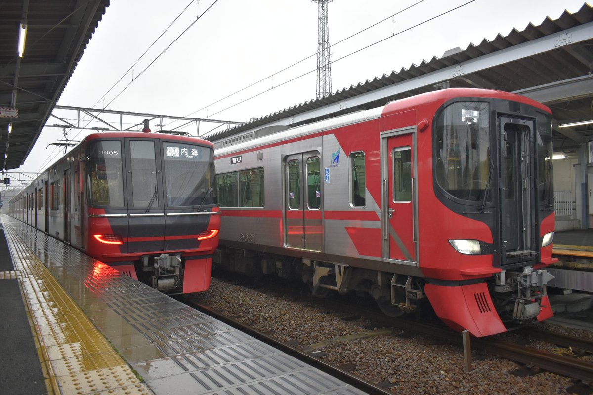 2025.12.21 知多新線9521F 9508F 内海駅えきあかりイルミネーション