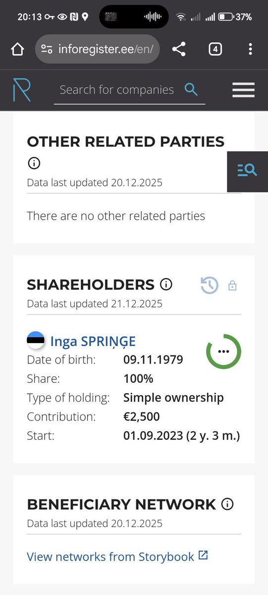 Lato_Lapsa's tweet image. Nez kāpēc gan Latvijas varas propagandone savu uzņēmējdarbību reģistrē Igaunijā? Kā tad tā, @IngaSpringe?