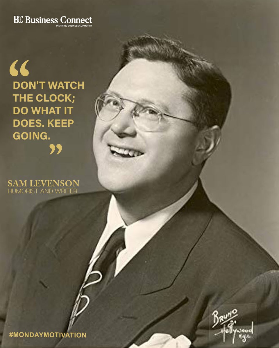 BusinessConne16's tweet image. "Don't watch the clock; do what it does. Keep going."  -Sam Levenson

#keepgoing #ɴᴇᴠᴇʀɢɪᴠᴇᴜᴘ #staymotivated #dailymotivatíon