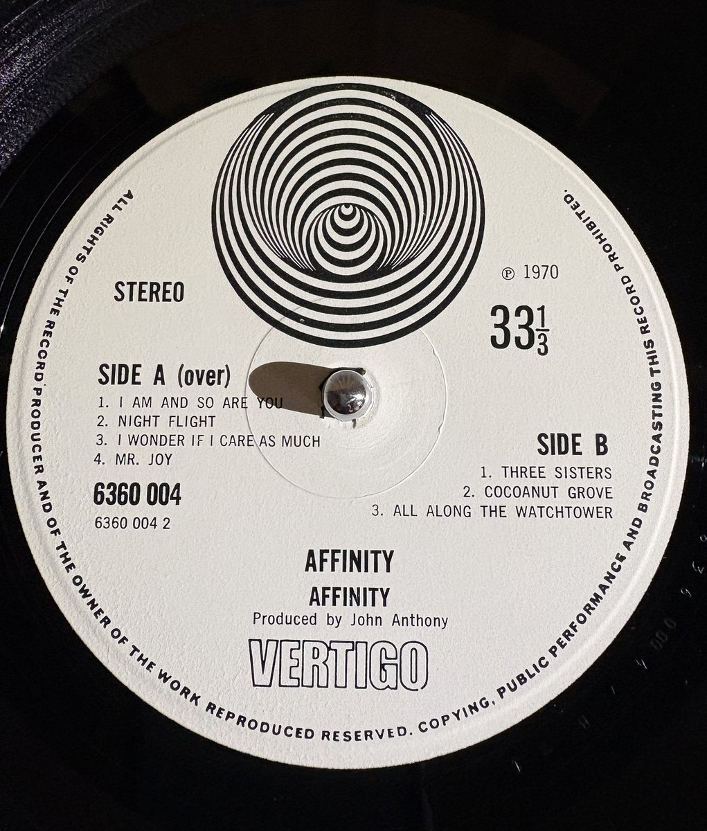 AFFINITY / Affinity(1970) VERTIGO 6360 004 6360004 1Y//2 1 1 4