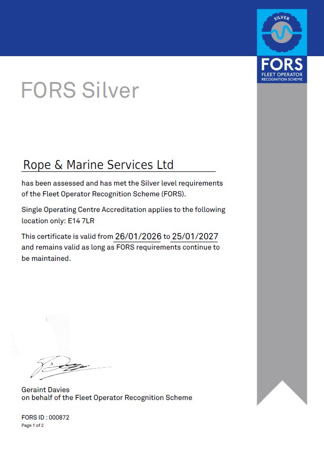 🎄 An early Christmas present for RAMS Lifting… 🎄

We’re delighted to share that we’ve successfully passed our audit and retained our FORS Silver membership ✅

For us, safety isn’t just about the equipment we supply or the services we provide — it extends to everything we do,