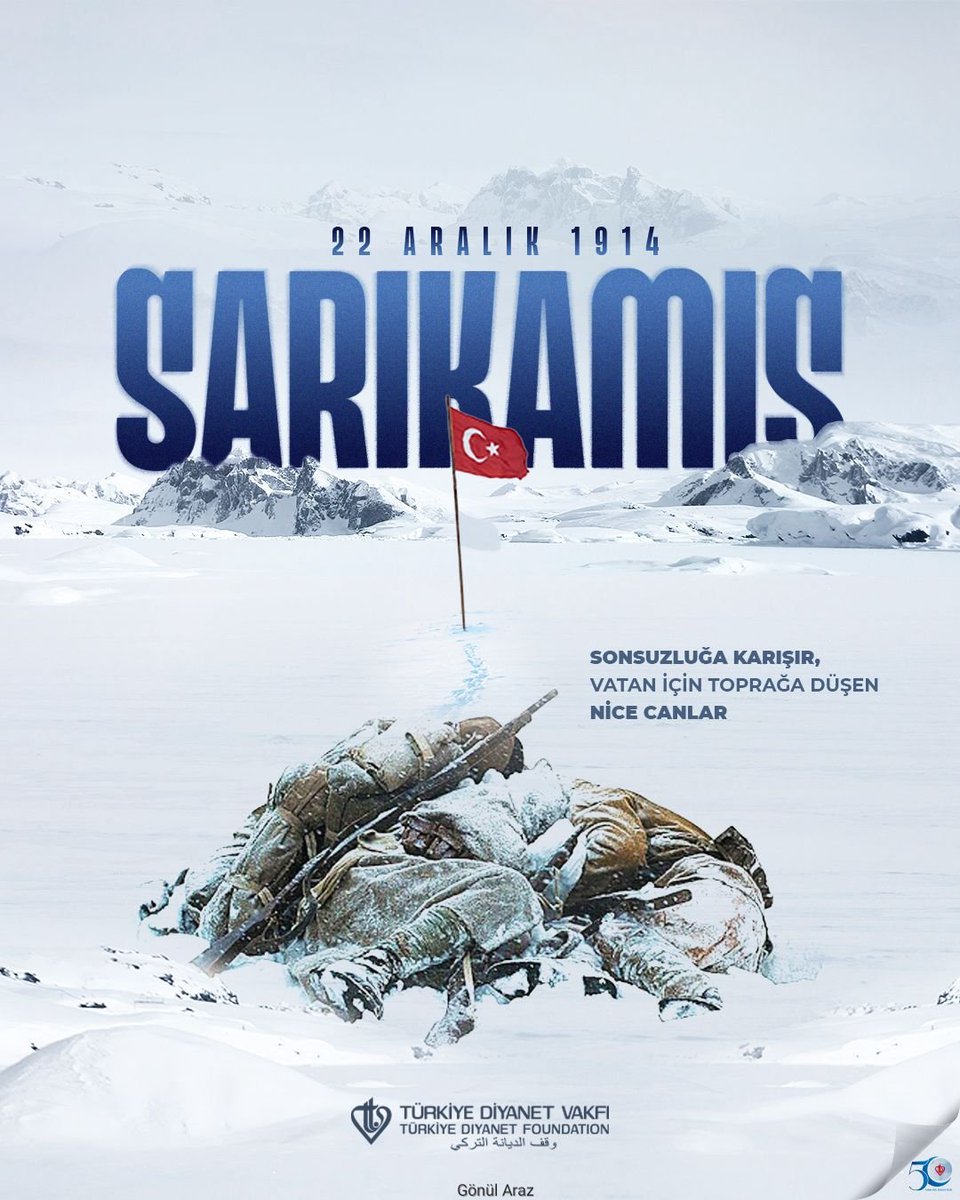 #Sarıkamış şehitlerimizi rahmetle anıyoruz.
#SarıkamışŞehitleriAnmaGünü