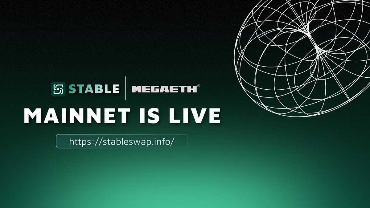 StableSwap | 1st DEX on Megaeth tweet media