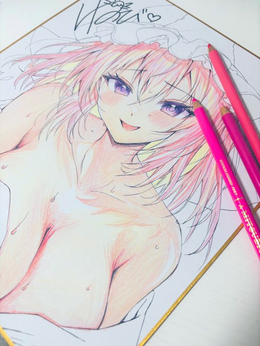 色紙途中経過!
今回は幽々子です🦋
完成したら投稿します! 