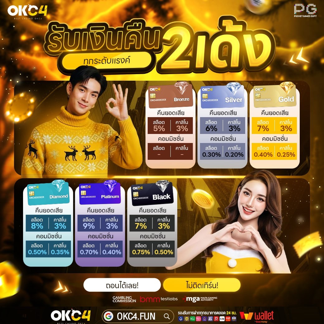 #okc4 เเจกฟรีคืนคูณ 2❗️
📊ทุกระดับเเร้งค์ ฟรีเต็มMAX
🎁สมัครใหม่ ลุ้นฟรี2000฿ 

กดรี♻️กดหัวใจ💖ติดตาม🔔
🧧สมัครใหม่: cutt.ly/OKC4F02

#เครดิตฟรี #แจกเครดิตฟรี #เครดิตฟรี50
#เครดิตฟรีไม่ต้องฝาก #GME168