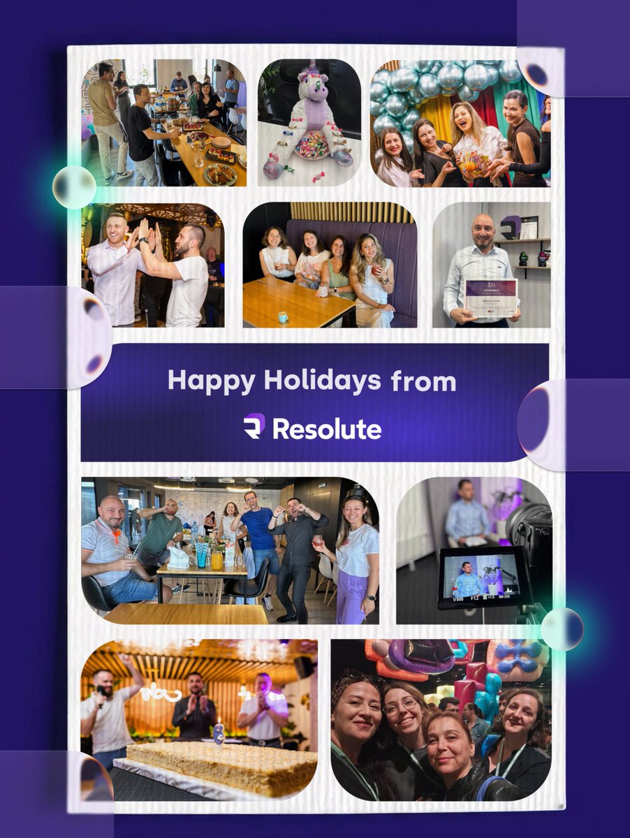 𝘏𝘢𝘱𝘱𝘺 𝘏𝘰𝘭𝘪𝘥𝘢𝘺𝘴 from everyone at Resolute. 
We wish you good health, prosperity, and continued success in 2026. 🎄 🎉 ​
 ​
To celebrate the holiday season, we are sharing highlights from the special moments that made this year meaningful. ✨