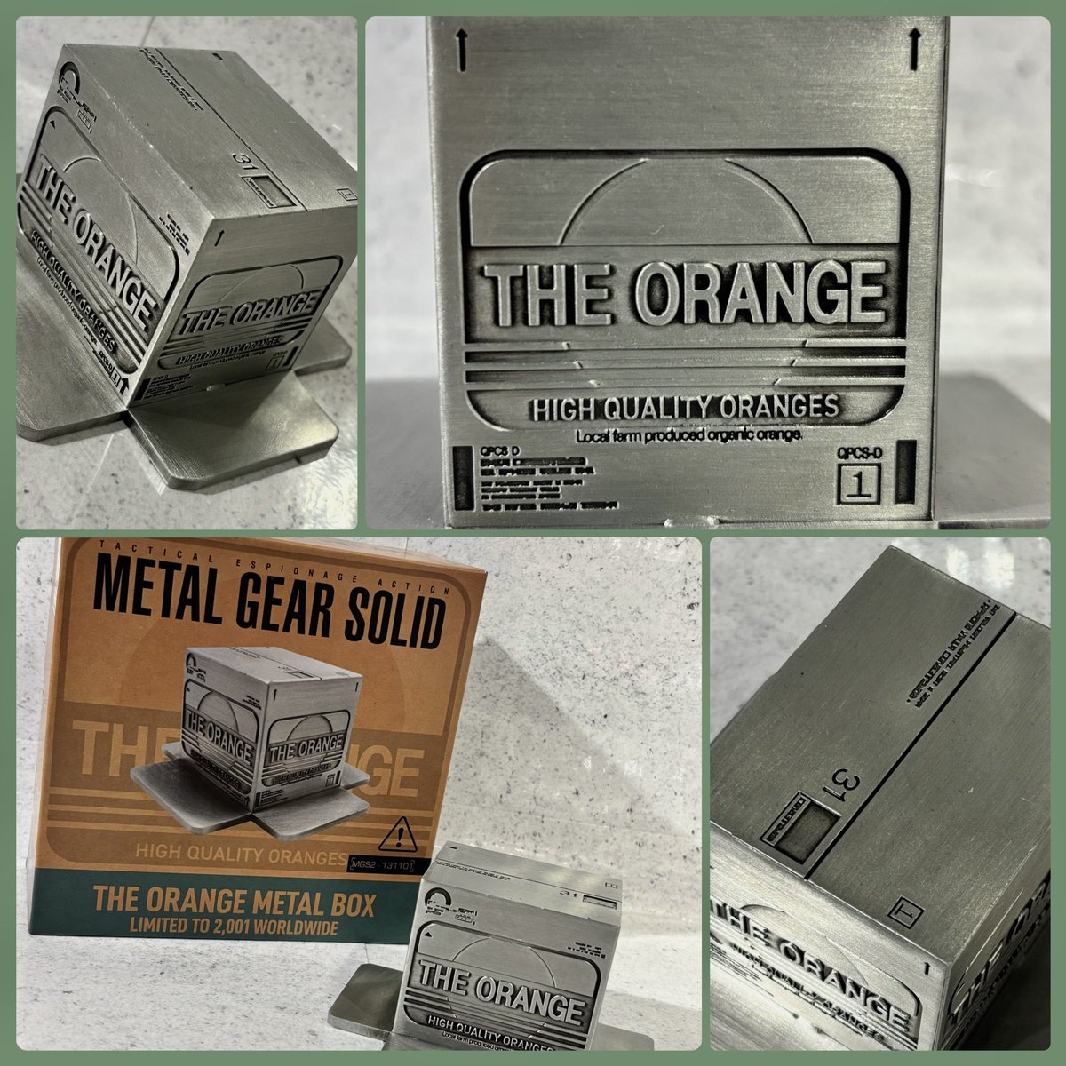 📣再入荷🎉 #MetalGearSolid 🍊オレンジの段ボール箱レプリカ