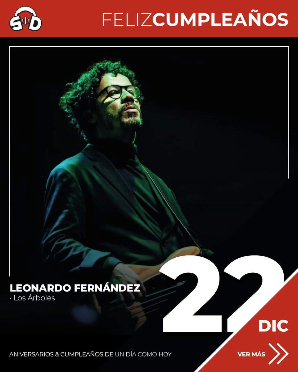 SoundDatos's tweet image. #SoundDatos · Diciembre 22 | Feliz Cumpleaños:
· Pezcatore ( @RapBangClub)
· @nicollejadad 
· Leonardo Fernández (Los Árboles)
---
Click en el link para ver más: instagram.com/p/DSkiRvwAAHq/…