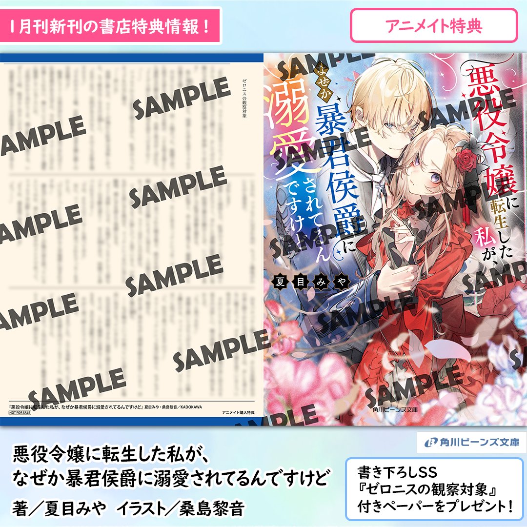 アニメイト特典 書き下ろしSS『ゼロニスの観察対象』付きペーパー