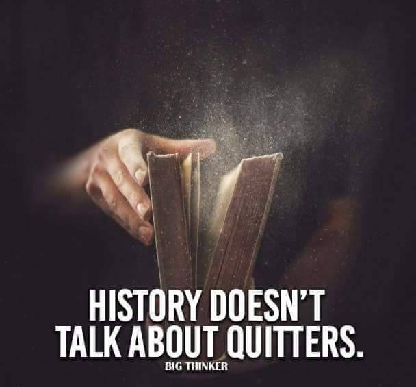 BlkHistStudies's tweet image. History doesn't talk about QUITTERS 👌
