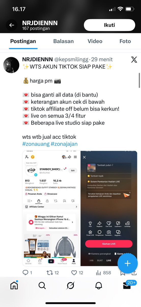 bluee. WTS WTB AKUN IG tweet media