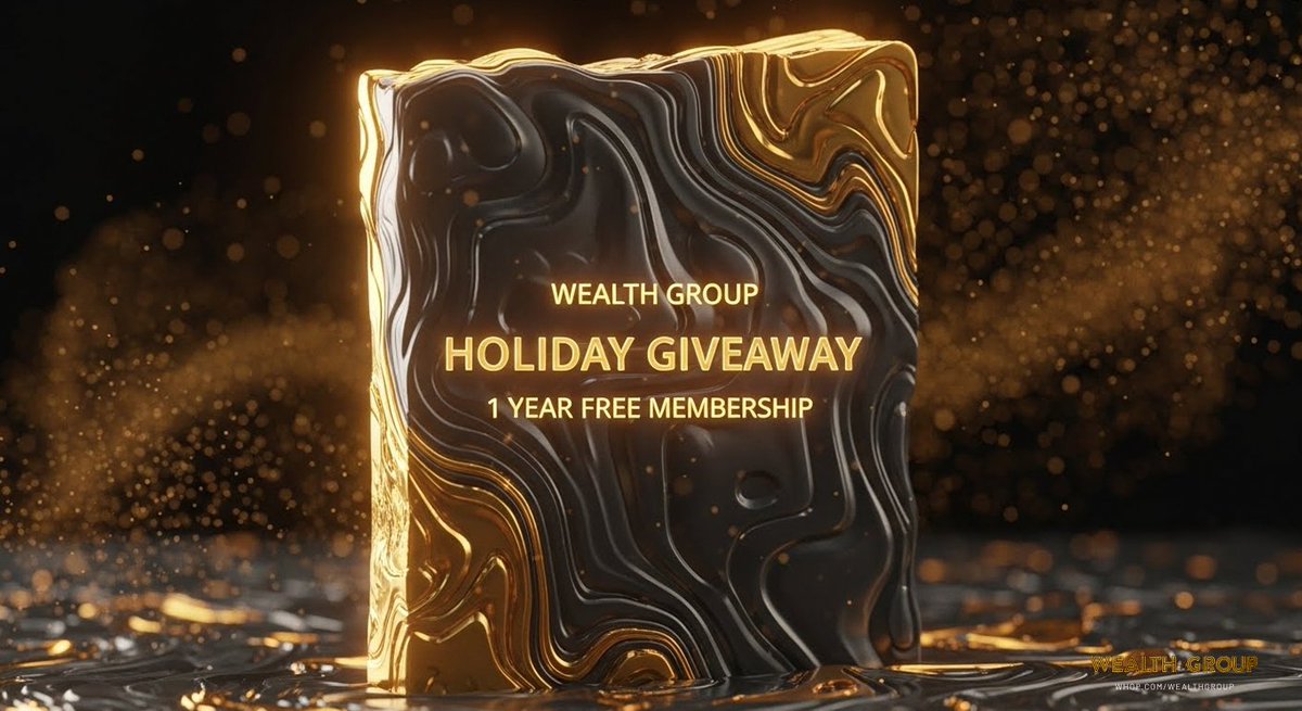 🎁 HOLIDAY GIVEAWAY! 🎁
Win a 1-YEAR FREE MEMBERSHIP to join <a href="/WealthGroup/">Wealth Group</a>!
To enter, complete all 3 steps:
✔️ Like &amp; Retweet
✔️ Follow <a href="/WealthGroup/">Wealth Group</a> &amp; <a href="/Tareeq_23/">Tareeq</a> 
✔️ Tag 3 friends
Winner announced Jan 12th! Good luck! 🍀