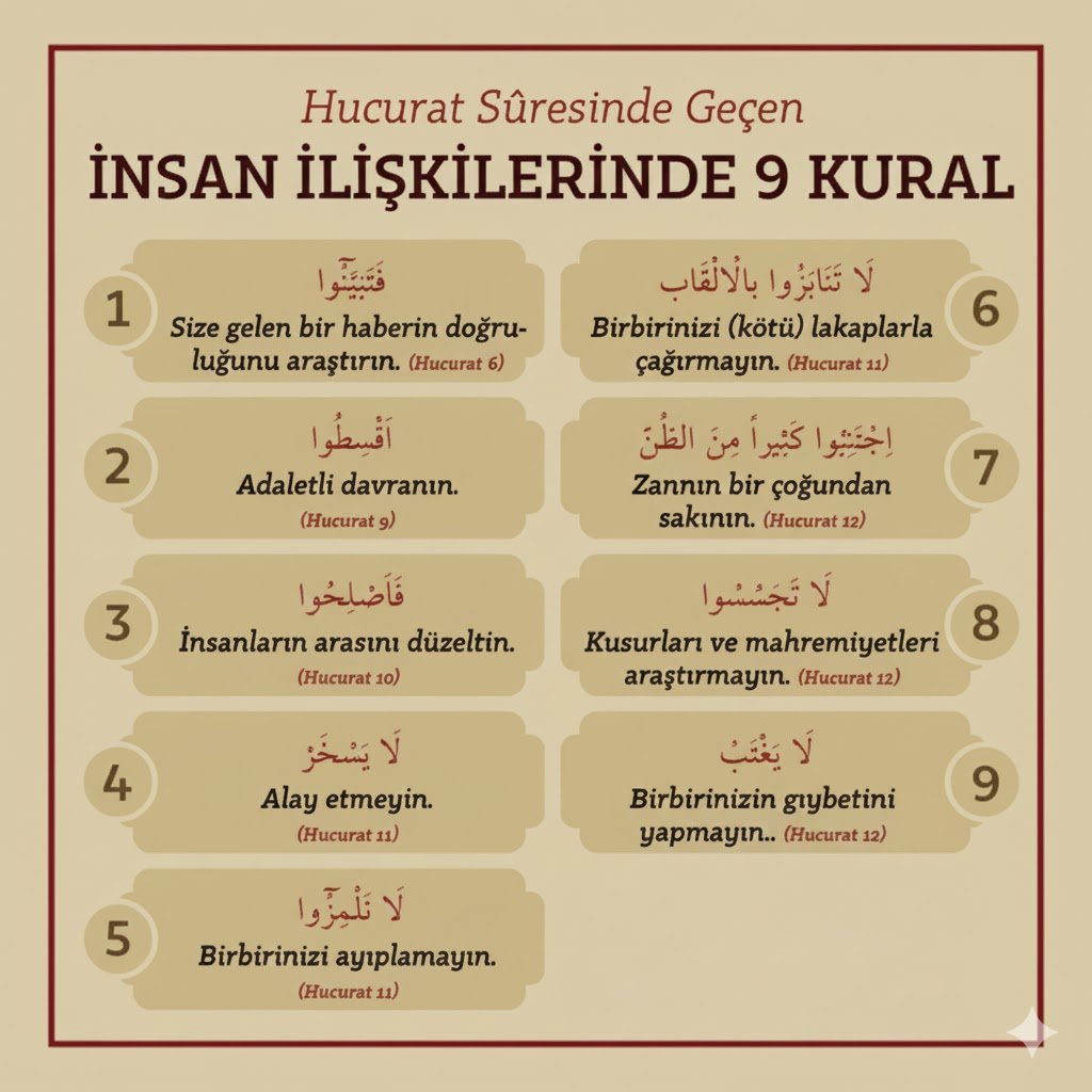 ÇOK ÖNEMLİ ÖLÇÜLER