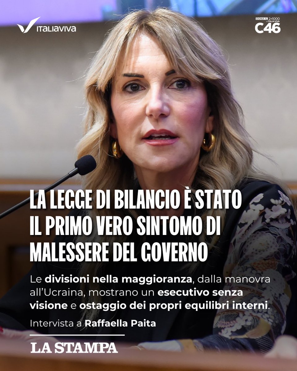 La Legge di Bilancio non è stata un inciampo tecnico, ma il primo vero segnale di un malessere politico più profondo. Le divisioni nella maggioranza, dalla manovra alla posizione sull’Ucraina, raccontano un governo senza visione, condizionato da tensioni interne e incapace di