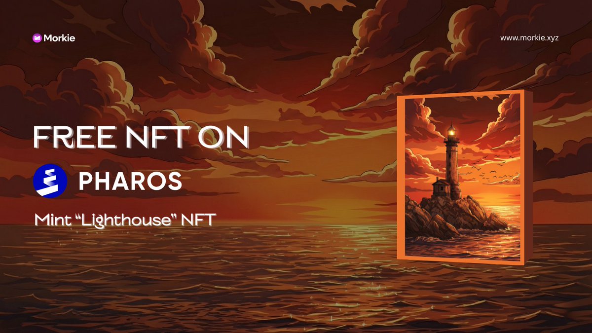 _morkie's tweet image. Mint Free NFT On Pharos Testnet

💠 Mint Now: morkie.xyz/lighthouse

Like, RT &amp;amp; leave your wallet address below ⚡