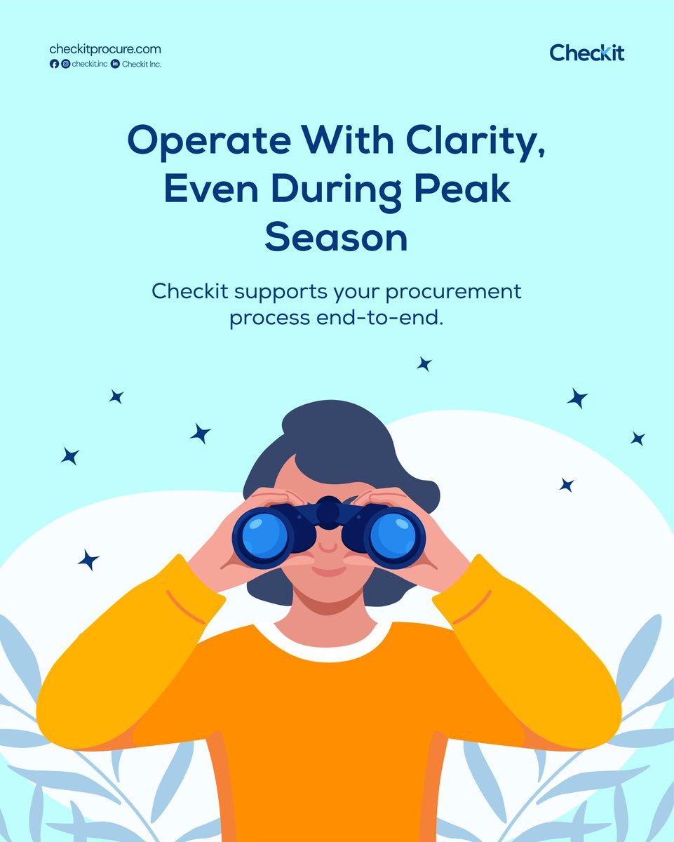 Checkitinc's tweet image. As businesses prepare for heightened activity this season, maintaining control over procurement becomes essential. 

Checkit helps you manage sourcing, payments, inspections, and shipment tracking within one unified system.

#Shipping #Checkit #SeasonsGreetings