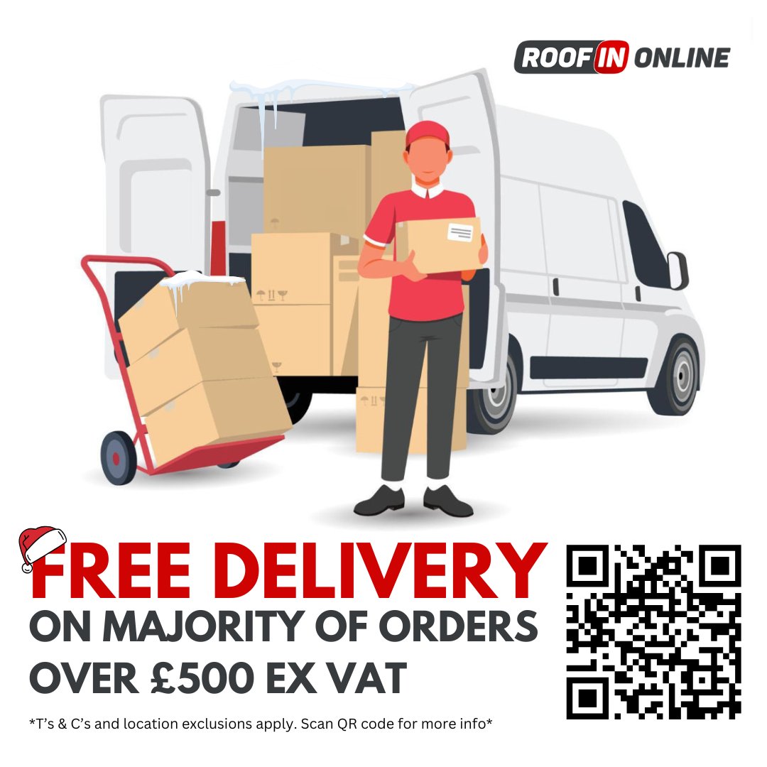 Don’t wait until January! 🕒

Get priority processing on all New Year orders when you shop at roofin.co.uk today. Plus, enjoy FREE DELIVERY on most orders over £500 + VAT.

High-quality materials, straight to your site. 🚛💨

#RoofingMaterials #BuildingMaterials