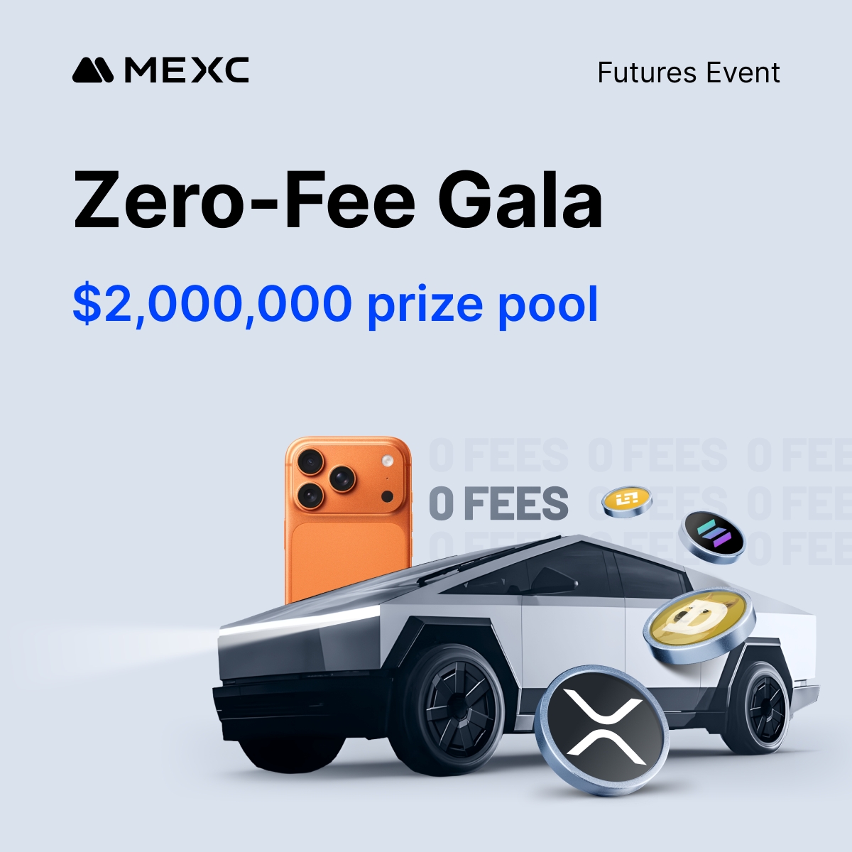 MEXC_Official's tweet image. Craving more than spot 0 fees? Our Zero Fee Gala is open for you!

Trade $XRP, $DOGE, $BNB &amp;amp; $SOL futures with 0 fees,  $2,000,000 prize pool awaits from Dec 22 to Jan 21.

Don’t miss out 👉mexc.com/campaigns/zero…