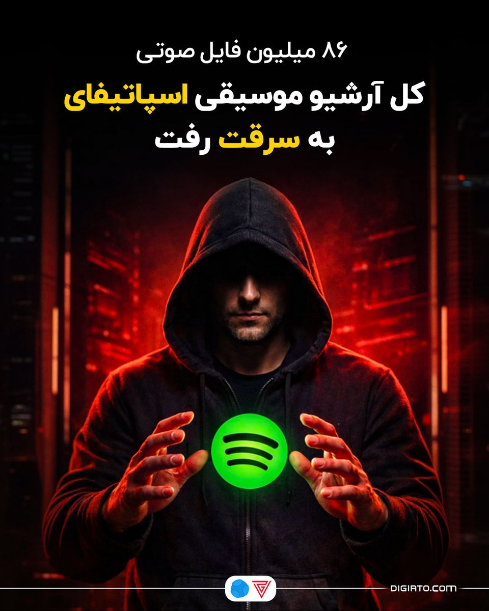Digiato's tweet image. ❌کل آرشیو موسیقی اسپاتیفای به سرقت رفت

گروه «آرشیو آنا» اعلام کرده که با دورزدن قفل‌های دیجیتال توانسته تقریباً به کل آرشیو اسپاتیفای نفوذ کند. این نشت شامل اطلاعات کامل و متادیتای ۲۵۶ میلیون آهنگ است که معادل ۹۹.۹ درصد کل آرشیو اسپاتیفای محسوب می‌شود. همچنین حدود ۸۶ میلیون…