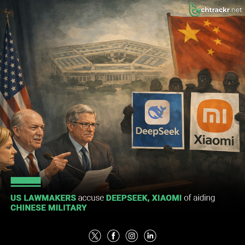 TechTrackr_net's tweet image. US lawmakers push to add DeepSeek and Xiaomi to a Pentagon list over alleged China military ties.

#USChina #Pentagon #ChineseTech #Xiaomi #DeepSeek #NationalSecurity #TechPolicy #TechTrackr #TechNews