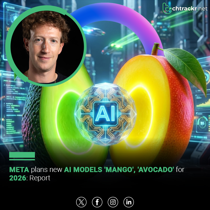 TechTrackr_net's tweet image. Meta is building two new AI models—Mango (image/video) and Avocado (coding-focused text)—expected to launch in H1 next year.

#Meta #ArtificialIntelligence #AIModels #GenerativeAI #CodingAI #TechTrackr #TechNews
