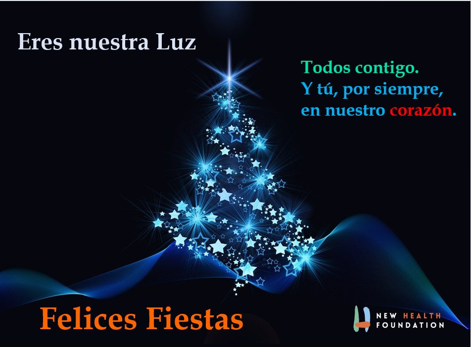 Felices Fiestas. Fundación New Health.