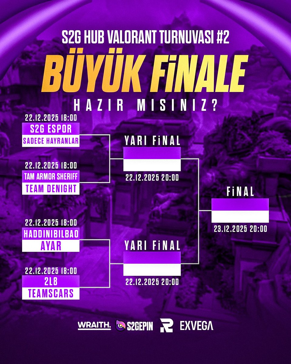 S2G HUB VALORANT TURNUVASI #2’NİN ANA ETKİNLİK AŞAMASI BAŞLIYOR!