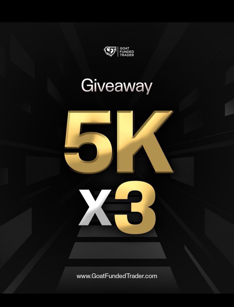 3x $5k Giveaway 🎁

- Follow
 <a href="/Awelmo1/">Awelmo</a>
 <a href="/GoatFunded/">Goat Funded Trader</a>
 <a href="/GFFutures/">Goat Funded Futures</a>
 <a href="/EdwardXLreal/">Edward</a>

- Like, Repost

-Tag 3 friends

- Also follow :- 
<a href="/Abubakariguri/">Guri~FX</a>
 <a href="/em_ess001/">anwar_ms</a>
<a href="/Bentrades_ttfm/">Ben | Trades 🦍</a>
