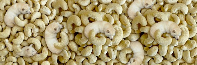 I haven't seen an animal this viral for a minute, 9.4m views, 283k likes in 1.5 days... her name is $Yuki, and she is shaped like a cashew.

Even the author says 'just look at this cashew' in his post, just translate it

x.com/go20597673/sta…