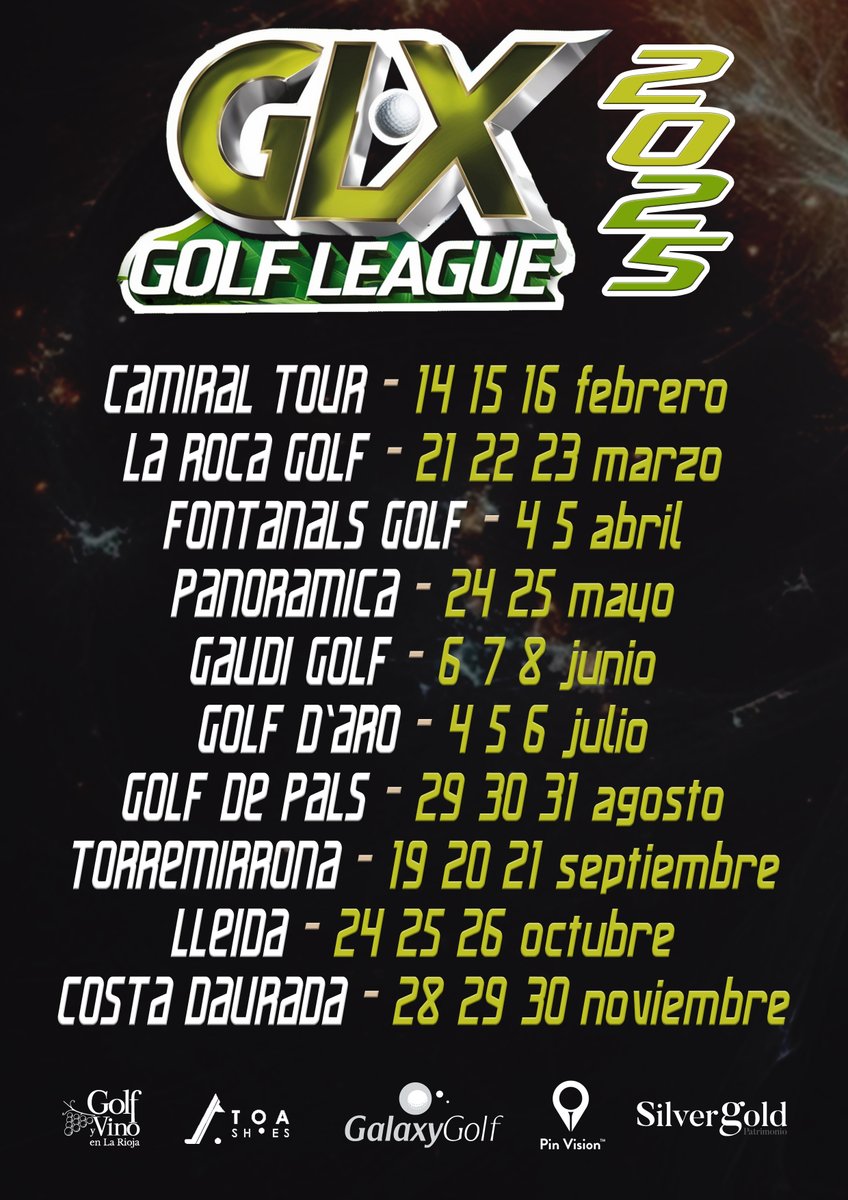 GLX GOLF LEAGUE - Compite por equipos con tus amigos - mailchi.mp/galaxygolf.net…