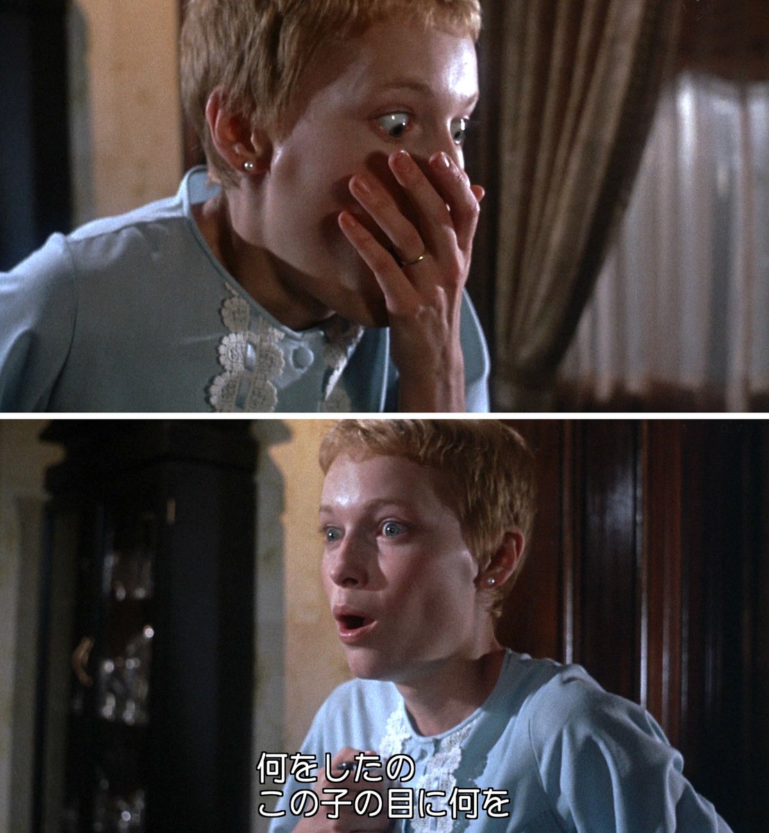 granzel5502's tweet image. #映画にまつわる勘違い 

『ローズマリーの赤ちゃん』('68) のエンディングについては、映画ファンの間では、本編には無いハズの赤ちゃんの顔を見た！という噂が絶えませんでしたな。…