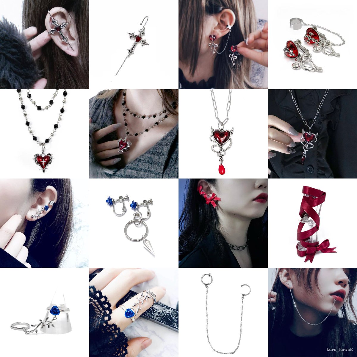 ゴシック系アクセサリーブランド 『kuro_kawaE』さまより、ロザリオ