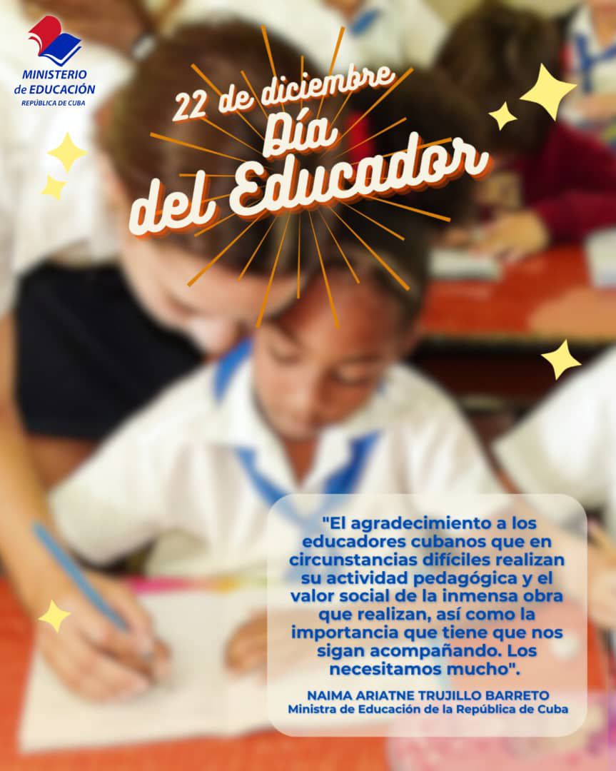 #FelizDíaDelEducador 
#ConFidelEnCadaAula
🇨🇺🇨🇺🇨🇺🇨🇺🇨🇺